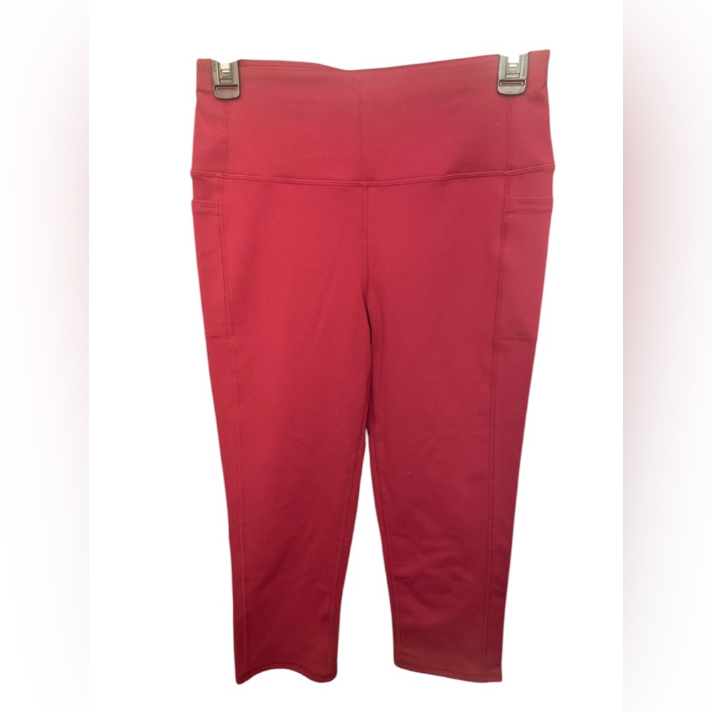 Skechers Burgundy High-Waisted Leggings M EUC